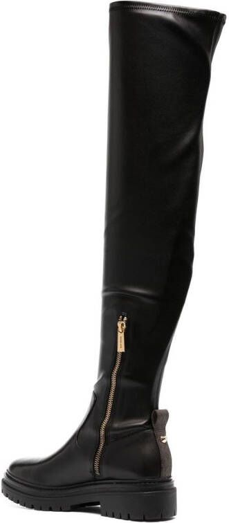 Michael Kors zip-up knee-length boots Black