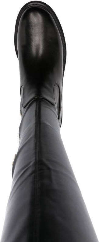 Michael Kors zip-up knee-length boots Black