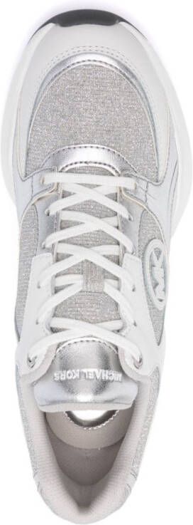 Michael Kors Zuma glitter-detail sneakers Silver