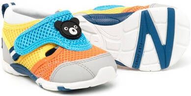 Miki House bear-patch sneakers Blue