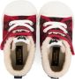 Miki House check-print cotton sneakers Red - Thumbnail 3