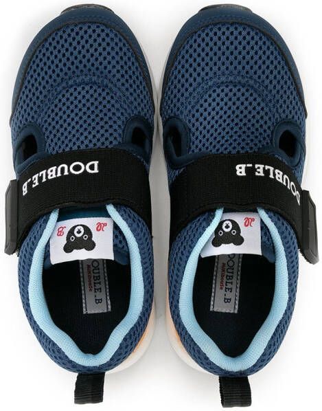 Miki House Double B print sneakers Blue