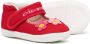 Miki House floral-embroidery touch-strap ballerina shoes Red - Thumbnail 2