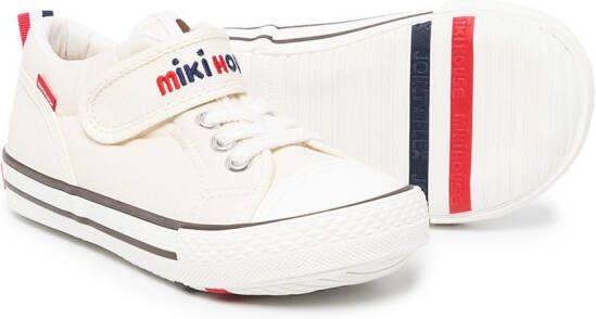 Miki House logo-print sneakers White