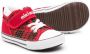Miki House tartan-print touch-strap sneakers Red - Thumbnail 2