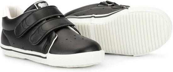 Miki House touch strap low top trainers Black