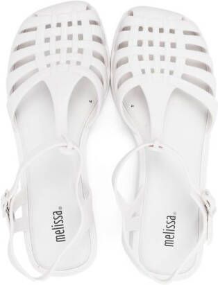 Mini Melissa Aranha caged-toe sandals White