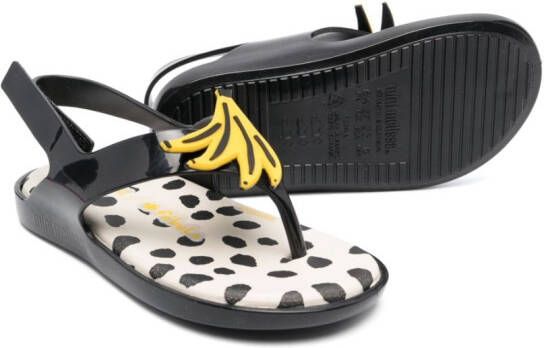 Mini Melissa Fábula open toe sandals Black