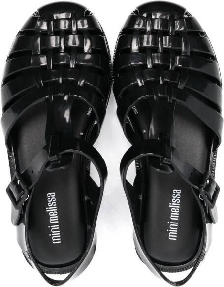 Mini Melissa interwoven closed toe sandals Black