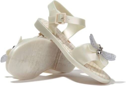 Mini Melissa Mar Bugs appliqué-detail sandals Neutrals