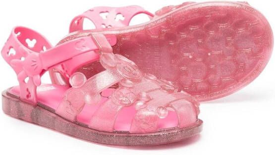 Mini Melissa Mickey Mouse-detail sandals Pink