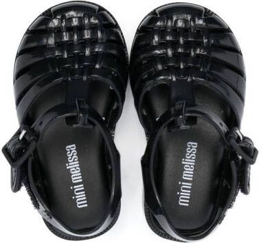 Mini Melissa Possession caged sandals Black