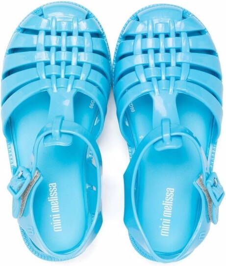 Mini Melissa strap-design sandals Blue