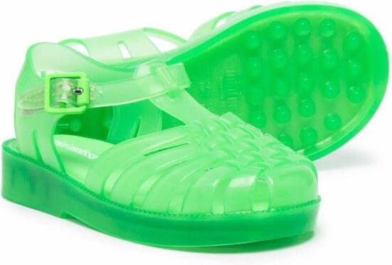 Mini Melissa strap-design sandals Green