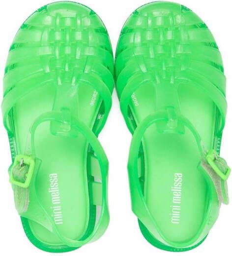 Mini Melissa strap-design sandals Green