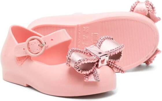 Mini Melissa Sweet Love ballerina shoes Pink