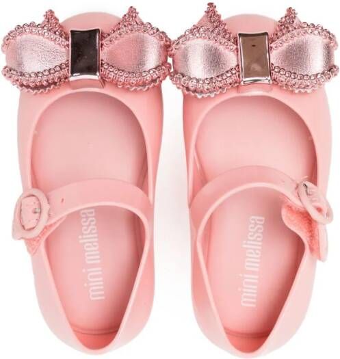 Mini Melissa Sweet Love ballerina shoes Pink