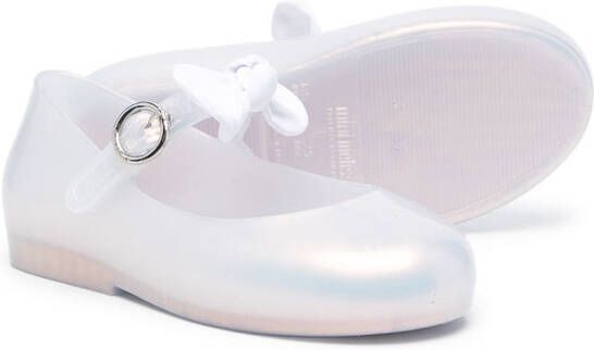 Mini Melissa Sweet Love Princess ballerina shoes White