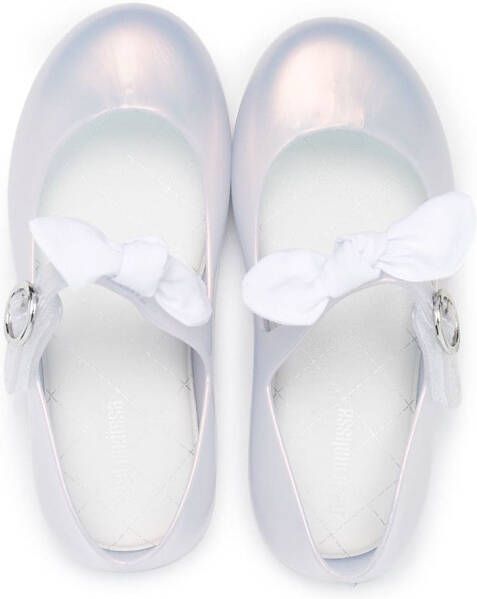 Mini Melissa Sweet Love Princess ballerina shoes White
