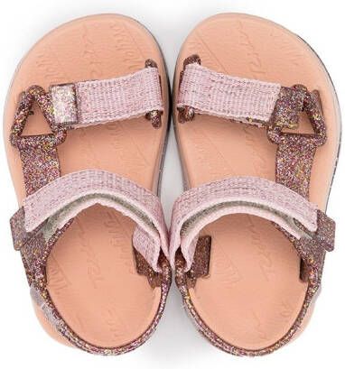 Mini Melissa touch-strap sandals Pink