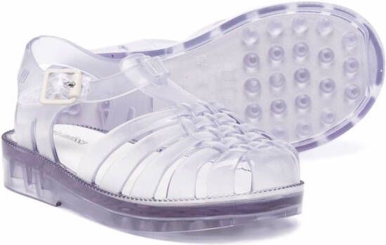 Mini Melissa transparent jelly shoes Blue