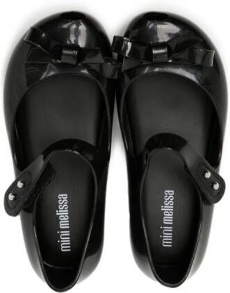 Mini Melissa Ultragirl Bow ballerina shoes Black