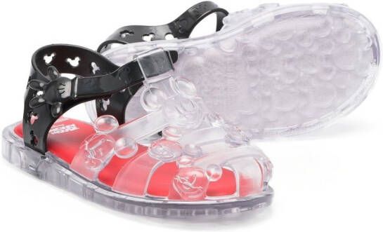 Mini Melissa x Disney buckle-fastening jelly shoes White