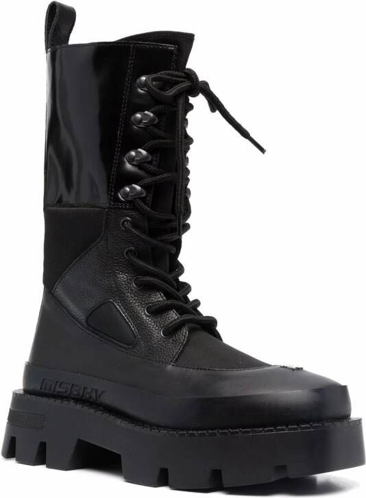 MISBHV lace-up leather boots Black