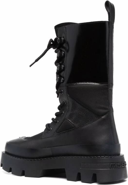 MISBHV lace-up leather boots Black