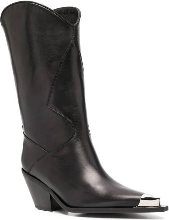 MISBHV metallic toe boots Black