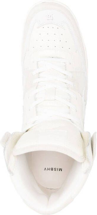 MISBHV panelled-design hi-top sneakers White