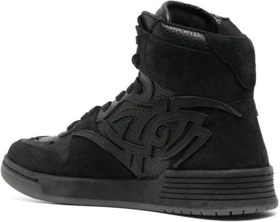 MISBHV panelled high-top leather sneakers Black