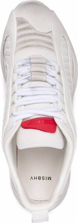 MISBHV panelled leather sneakers White