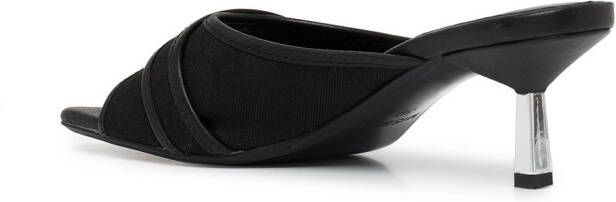 MISBHV Sasha 30mm monogram-jacquard sandals Black