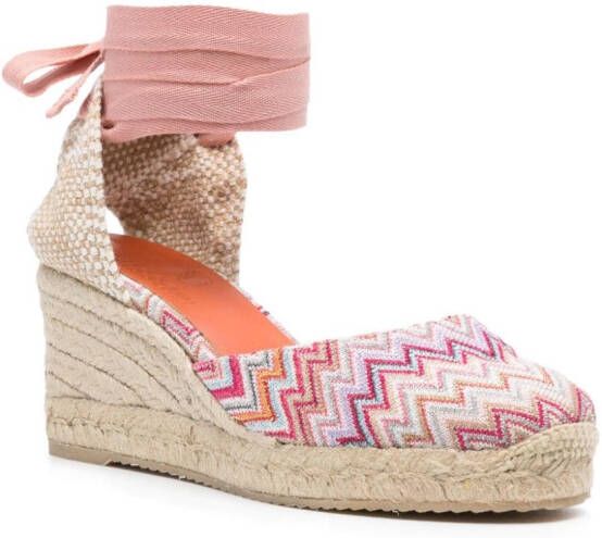 Missoni 70mm zigzag-woven espadrilles Neutrals