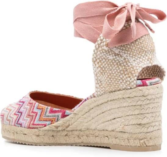 Missoni 70mm zigzag-woven espadrilles Neutrals