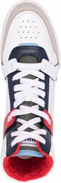 Missoni high-top panelled sneakers White