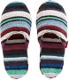 Missoni Home striped patterned slippers Black - Thumbnail 4