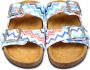 Missoni Kids zigzag-print leather sandals Blue - Thumbnail 3