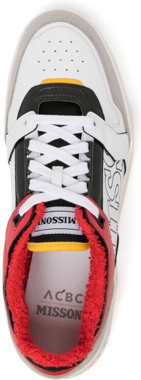 Missoni logo-print leather sneakers Multicolour