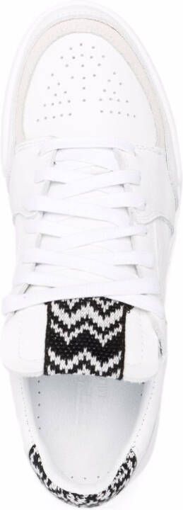 Missoni low-top leather sneakers White