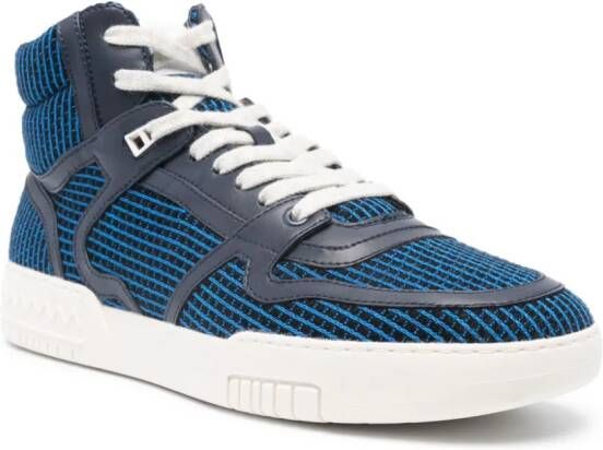 Missoni panelled hi-top sneakers Blue