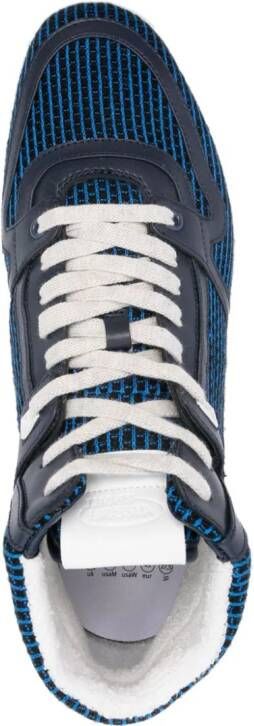 Missoni panelled hi-top sneakers Blue