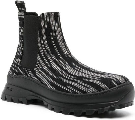 Missoni slub-texture ankle boots Black
