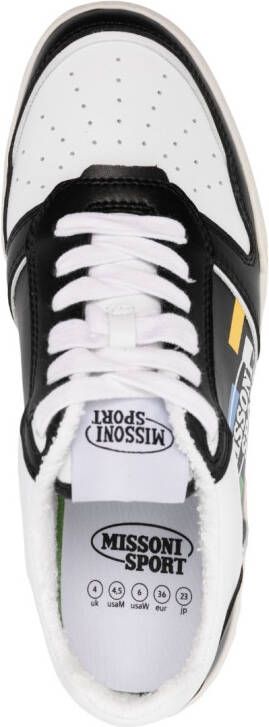 Missoni Sport leather sneakers Black