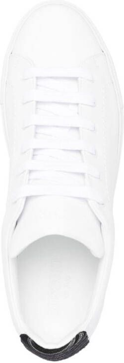 Missoni woven-heel counter leather sneakers White