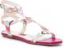 Missoni zigzag-woven caged sandals Pink - Thumbnail 2