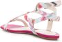 Missoni zigzag-woven caged sandals Pink - Thumbnail 3
