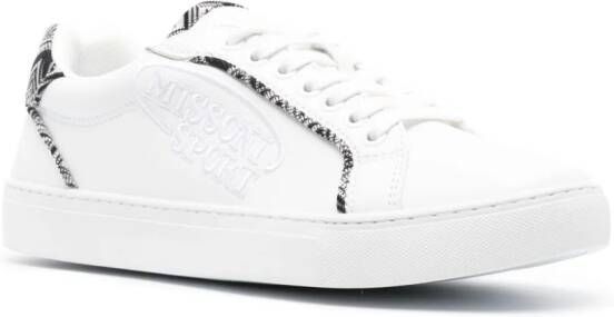 Missoni zigzag-woven panelled sneakers White