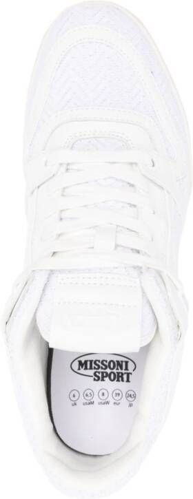 Missoni zigzag-woven tonal sneakers White